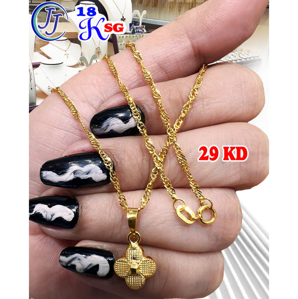 Gold chain pendant 18k